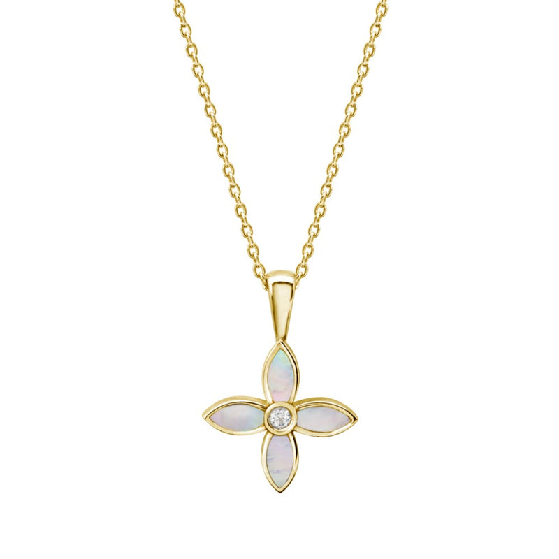 Desert Flower Necklace With Mother Of Pearl (5299902120103)